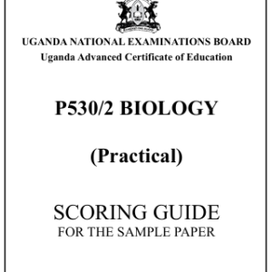 UACE 2026 Biology 2 Sample Paper Scoring Guide (UNEB)