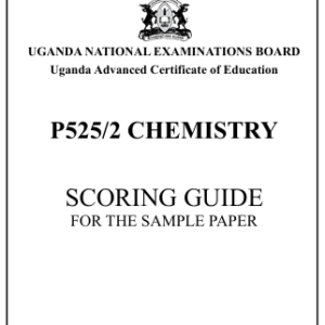 UACE 2026 Chemistry 2 Sample Paper Scoring Guide (UNEB)